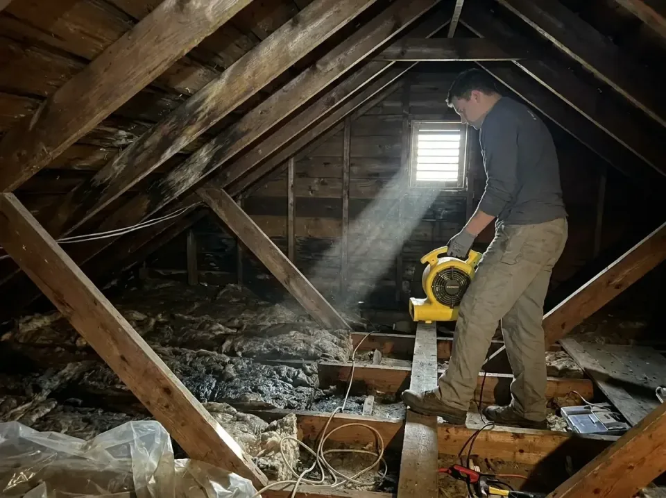 attic-water-damage-drying-proc-007 — frequently asked questions, Emergency Water Extraction & 24/7 Flood Response in Fort Mi…